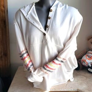 Maurices pullover with button down front. Size XL.